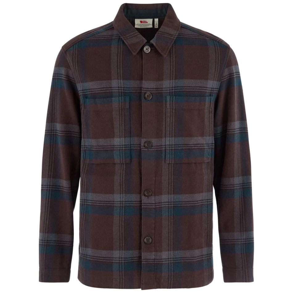 Fjallraven Singi Flannel Overshirt, kolor: 294-555 Black Oak/Dark Navy
