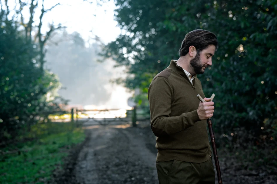 Seeland Pine Half Zip Sweater, kolor: Light Pine 4