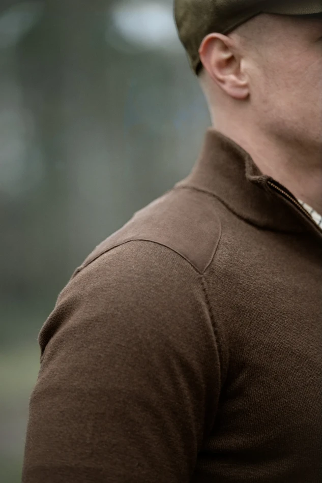 Seeland Pine Half Zip Sweater, kolor: Dark Brown 7