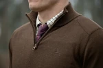 Seeland Pine Half Zip Sweater, kolor: Dark Brown 8