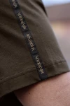 Harkila Logo Band S/S T-Shirt, kolor: Shadow Brown/Tarmac
