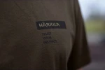 Harkila Logo Band S/S T-Shirt, kolor: Shadow Brown/Tarmac