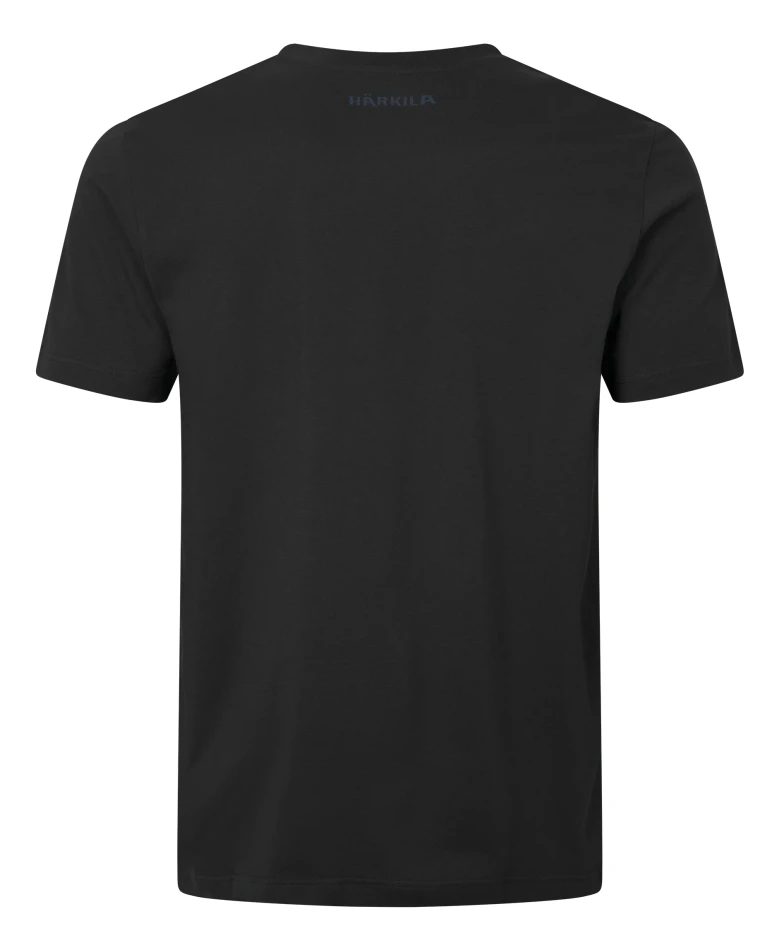 Harkila Logo Band S/S T-Shirt, kolor: Anthracite/Sea Blue