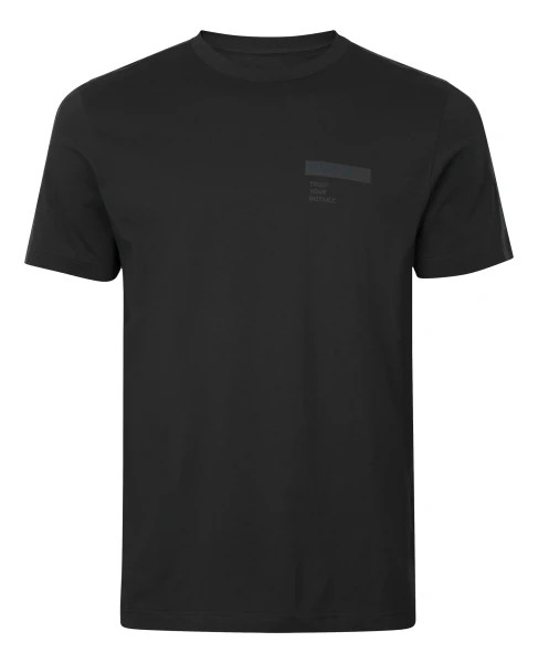 Harkila Logo Band S/S T-Shirt, kolor: Anthracite/Sea Blue