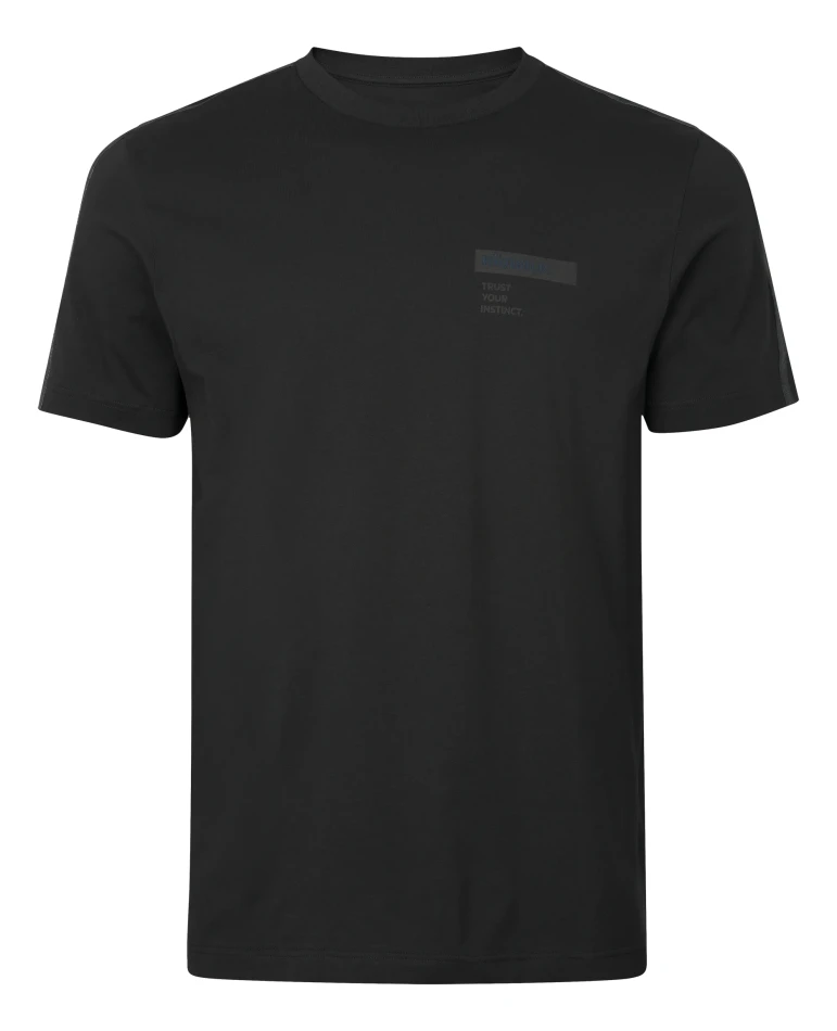 Harkila Logo Band S/S T-Shirt, kolor: Anthracite/Sea Blue