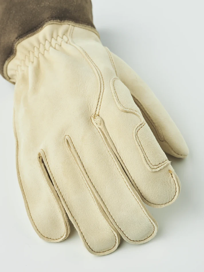 Hestra Chamois Ranch Glove 5 finger - 400 Natural Yellow