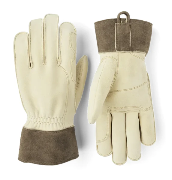 Hestra Chamois Ranch Glove 5 finger - 400 Natural Yellow