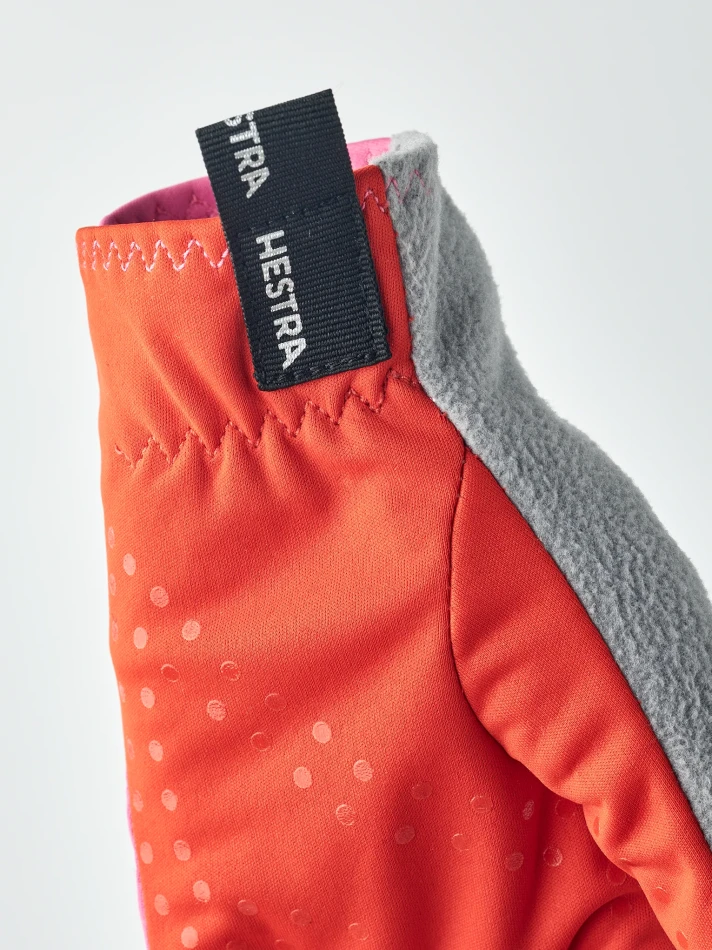 Hestra Runners - 5 finger - 920550 Cerise & Light red