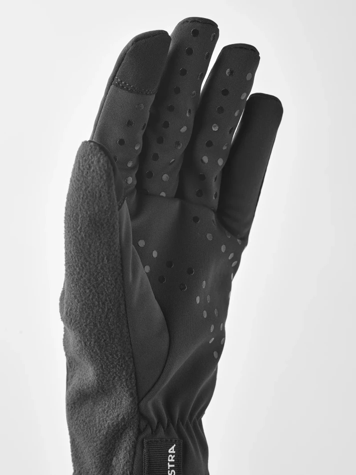 Hestra Runners - 5 finger - 100100 Black & Black