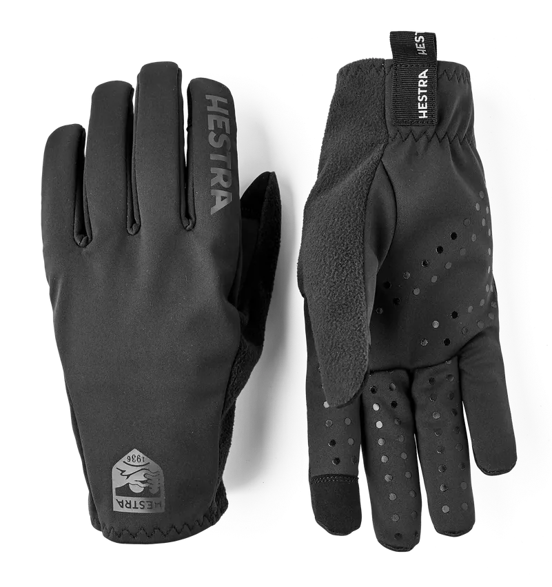 Hestra Runners - 5 finger - 100100 Black & Black
