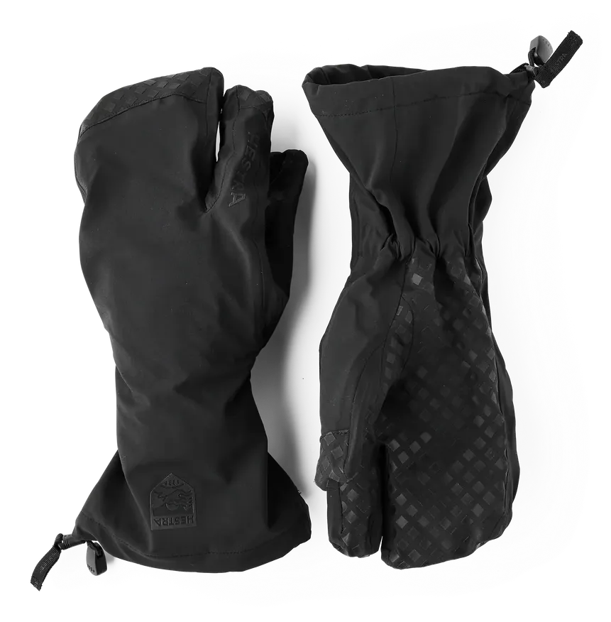 Hestra Seam Sealed Shell - 3 finger - 100 Black