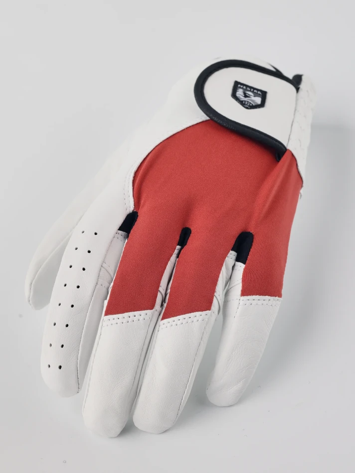 Hestra Golf Wedge Left - 000520 White&Rust