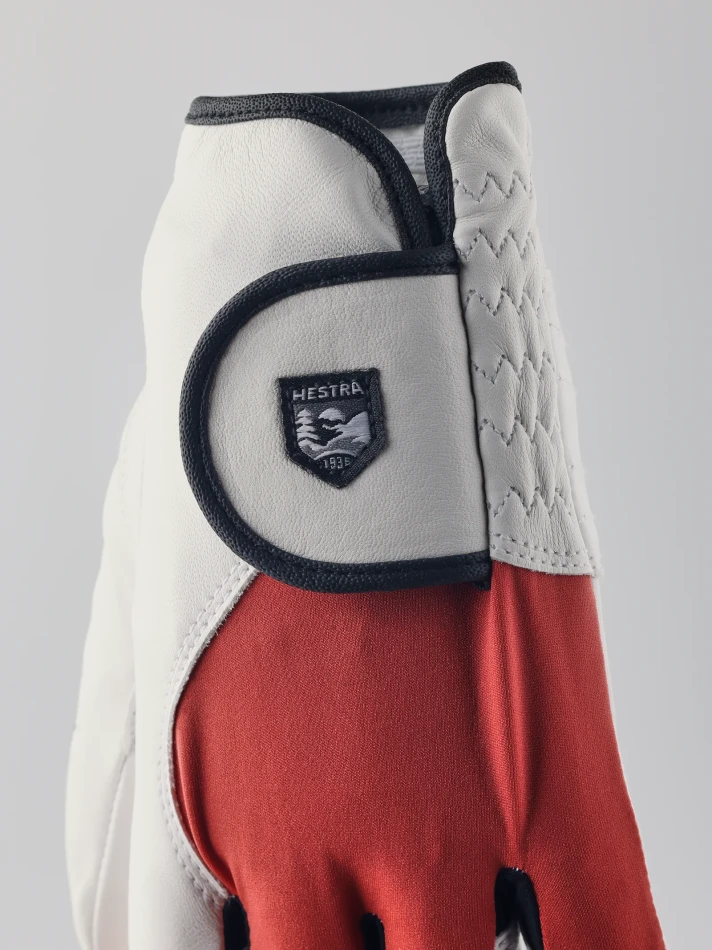 Hestra Golf Wedge Left - 000520 White&Rust