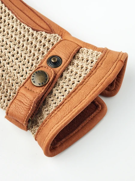 Hestra Deerskin Crochet - 710650 Cork&Beige