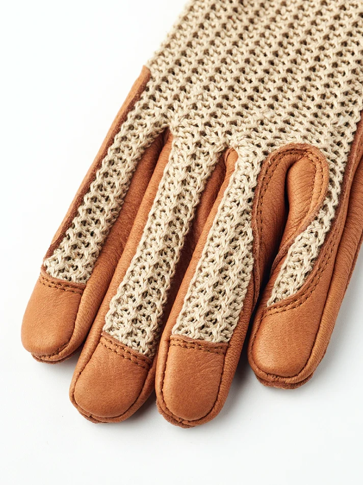 Hestra Deerskin Crochet - 710650 Cork&Beige
