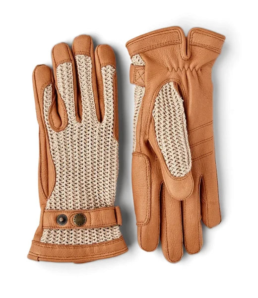 Hestra Deerskin Crochet - 710650 Cork&Beige
