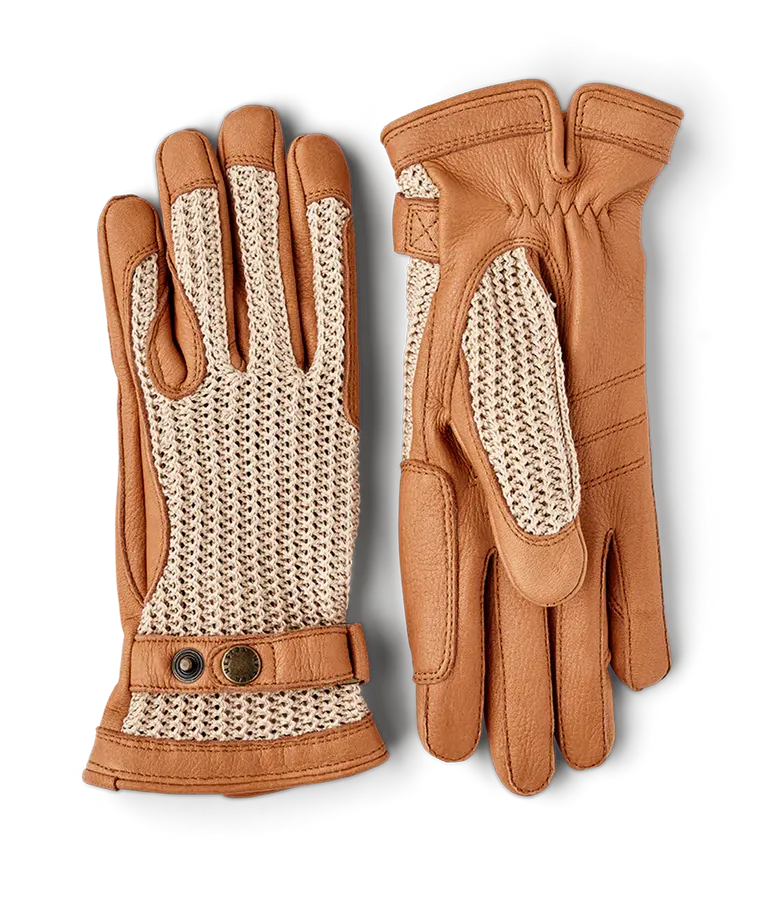 Hestra Deerskin Crochet - 710650 Cork&Beige