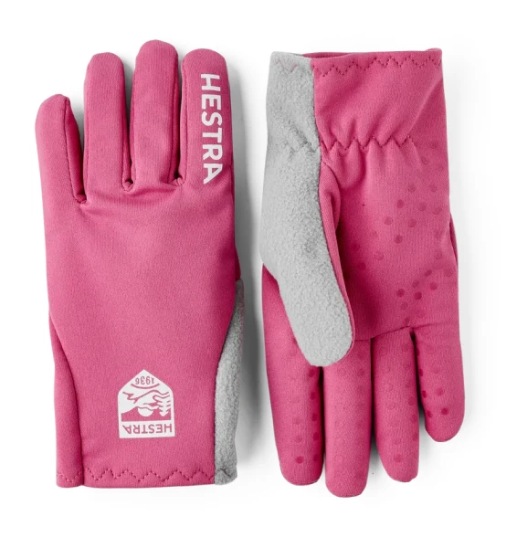 Hestra Runners Jr - 5 finger - 920920 Cerise/Cerise