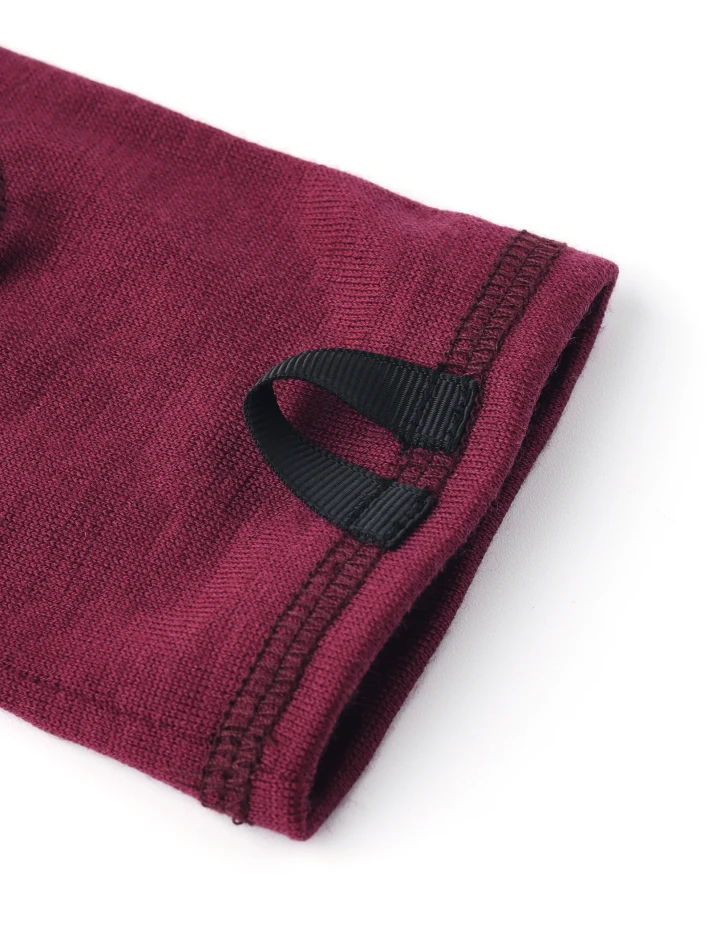 Hestra Merino Wool Liner Long - 590 Bordeaux