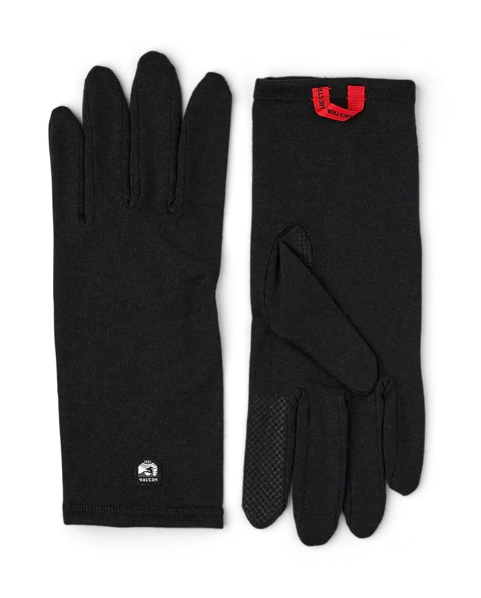 Hestra Merino Wool Liner Long - 100 Black
