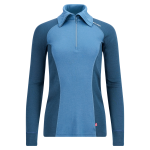 Aclima WarmWool Polo W, kolor 498 - Blue Fusion / Midnight Navy