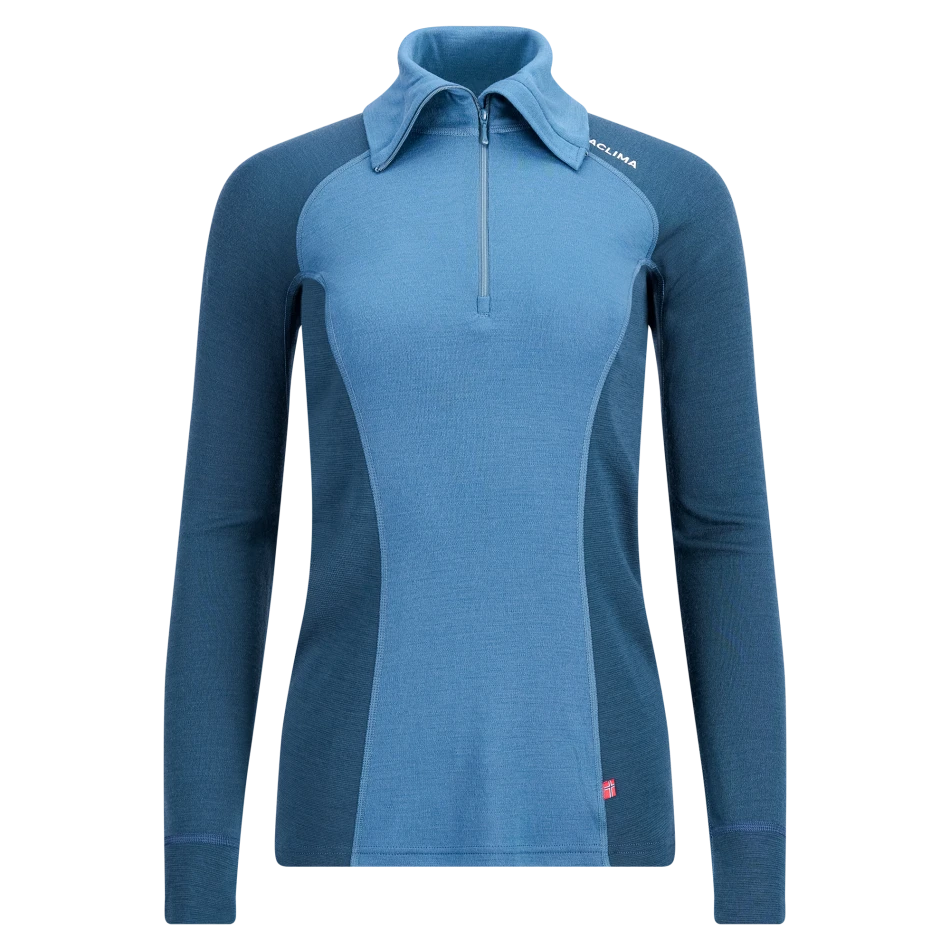 Aclima WarmWool Polo W, kolor 498 - Blue Fusion / Midnight Navy