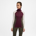 Aclima WarmWool Polo W, kolor 496 - Fig / Tarmac / Nature