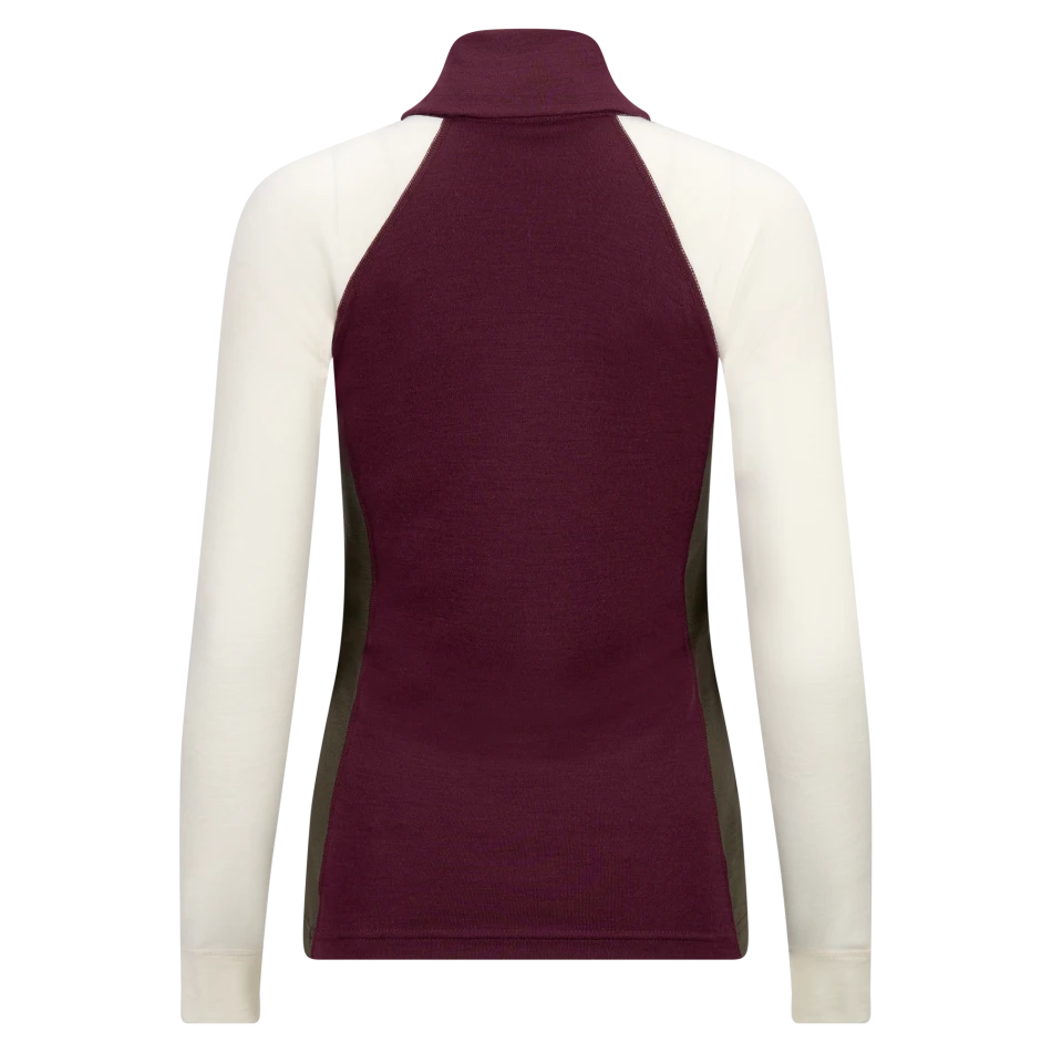 Aclima WarmWool Polo W, kolor 496 - Fig / Tarmac / Nature