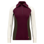 Aclima WarmWool Polo W, kolor 496 - Fig / Tarmac / Nature