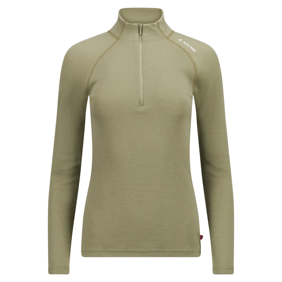 Aclima WarmWool Mockneck W, kolor 486 - Aloe