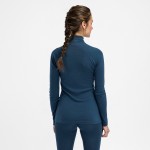 Aclima WarmWool Mockneck W, kolor 485 - Midnight Navy