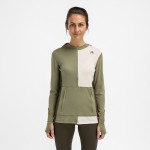 Aclima WarmWool Headsweater w/zip W, kolor: 495 - Aloe/Nature/Tarmac