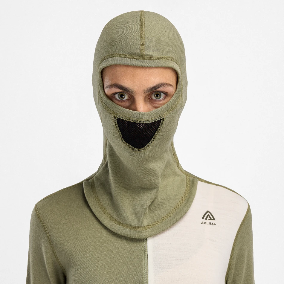Aclima WarmWool Headsweater w/zip W, kolor: 495 - Aloe/Nature/Tarmac