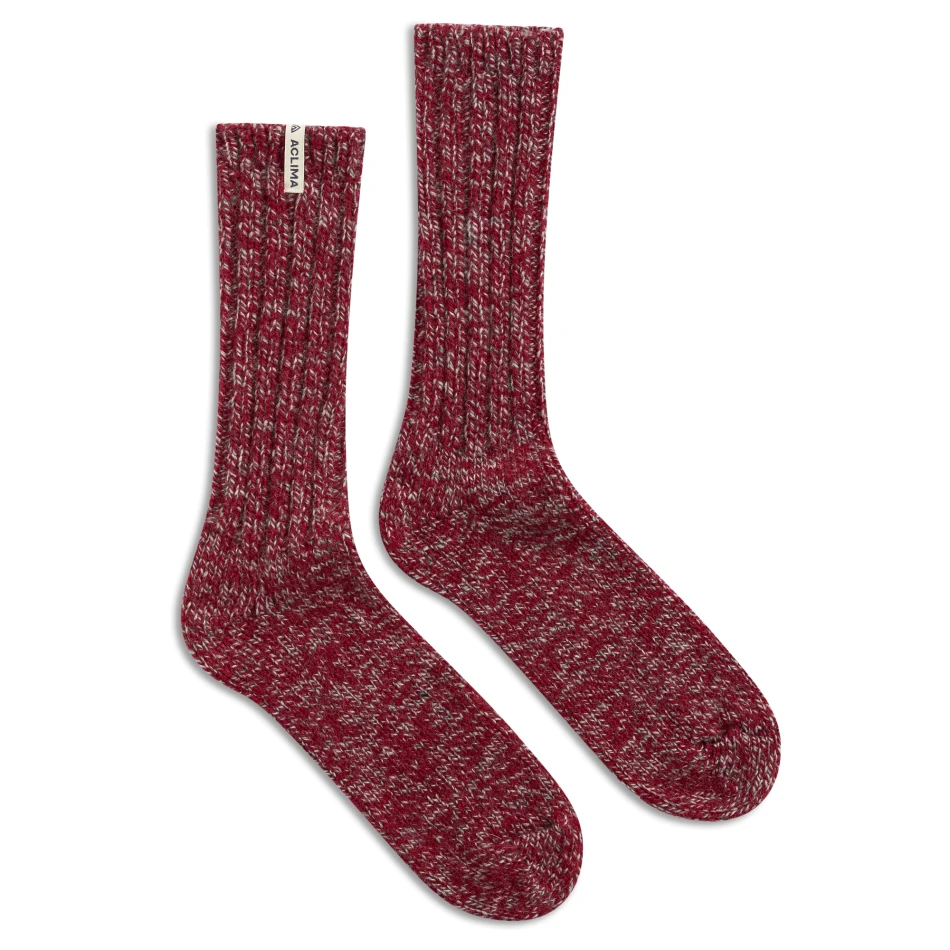 Aclima Norwegian Wool Socks, kolor: 501 - Grey/Red