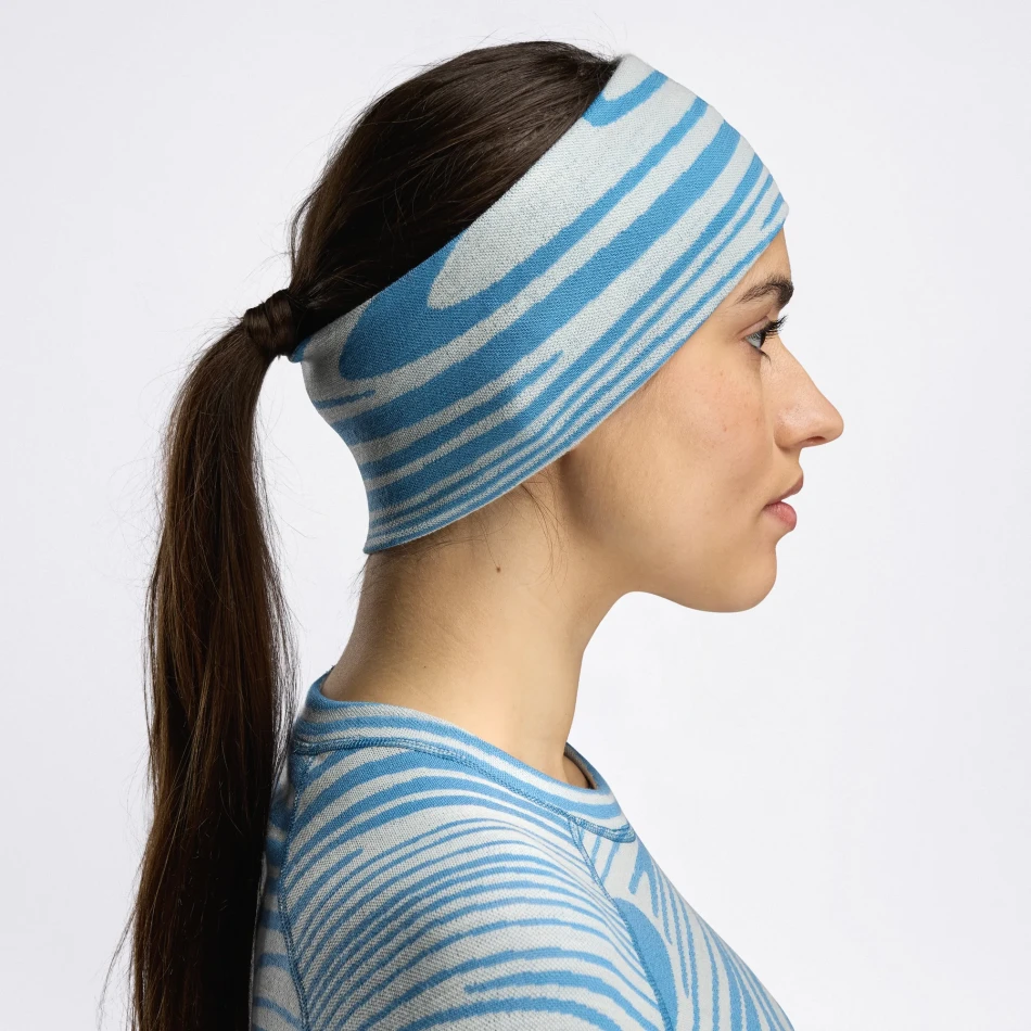 Aclima WarmWool Headband, kolor: 488 - Niagara Motion