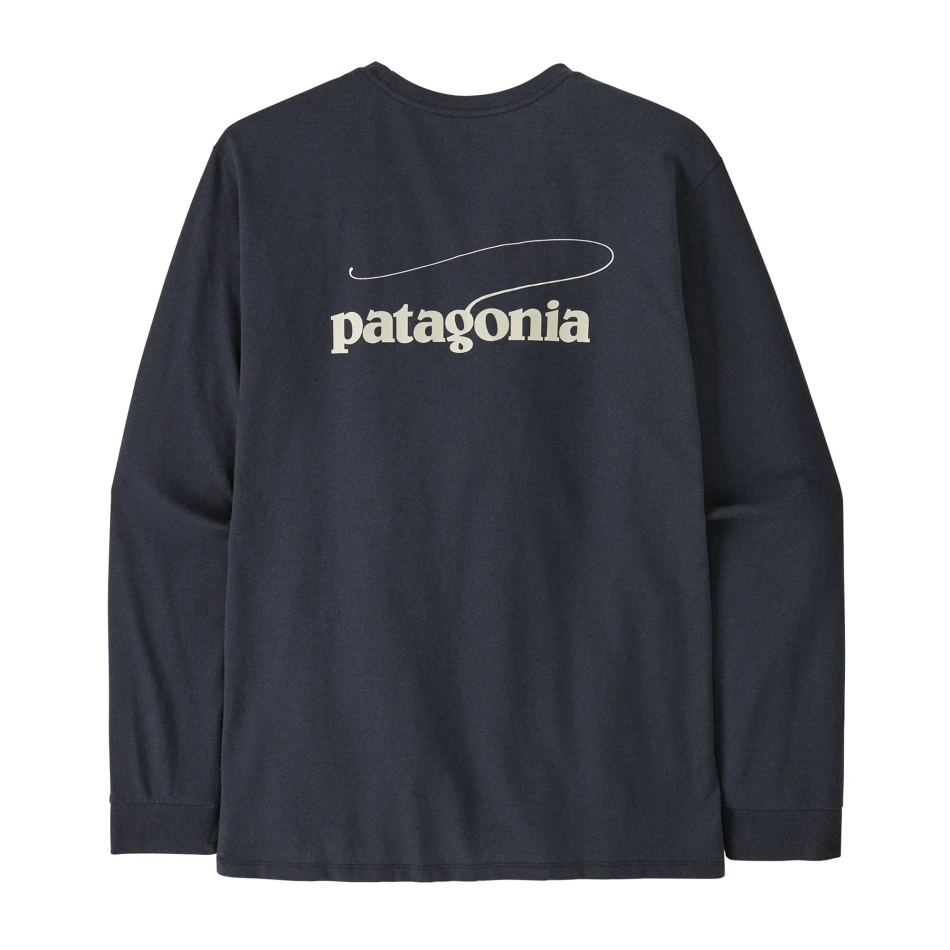 Ms L/S Casting Logo Responsibil Tee, kolor: Smolder Blue