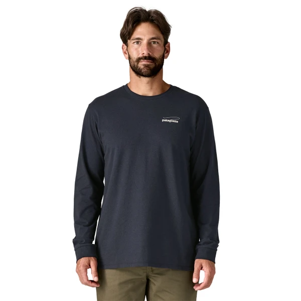Ms L/S Casting Logo Responsibil Tee, kolor: Smolder Blue
