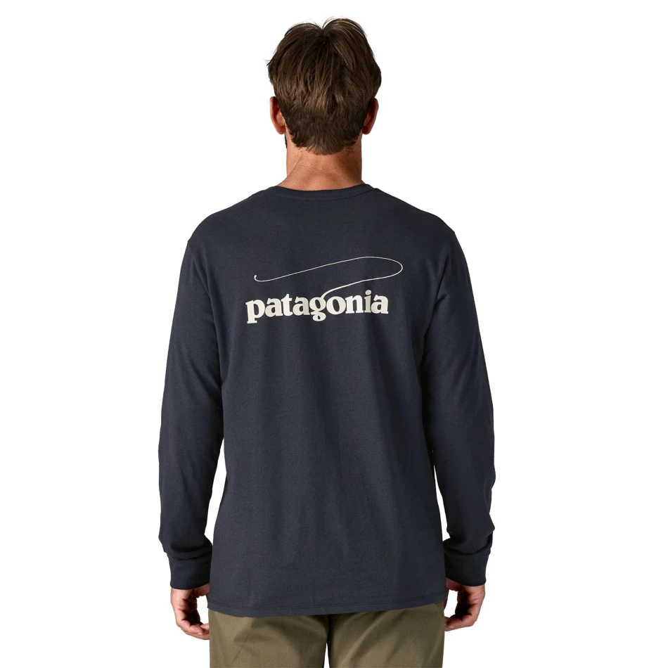 Ms L/S Casting Logo Responsibil Tee, kolor: Smolder Blue