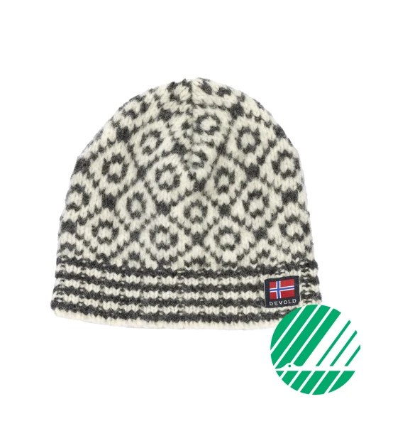 Svalbard Wool Beanie, kolor: 020A - Offwhite / Anthracite