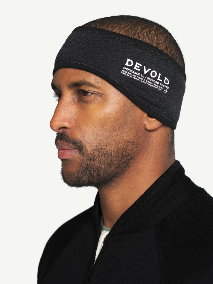 Endurance Merino Headband, kolor: 960A -Caviar