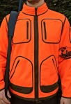 Kamko Blaze rev. Fleece Jacket, kolor: Orange blaze / Willow green