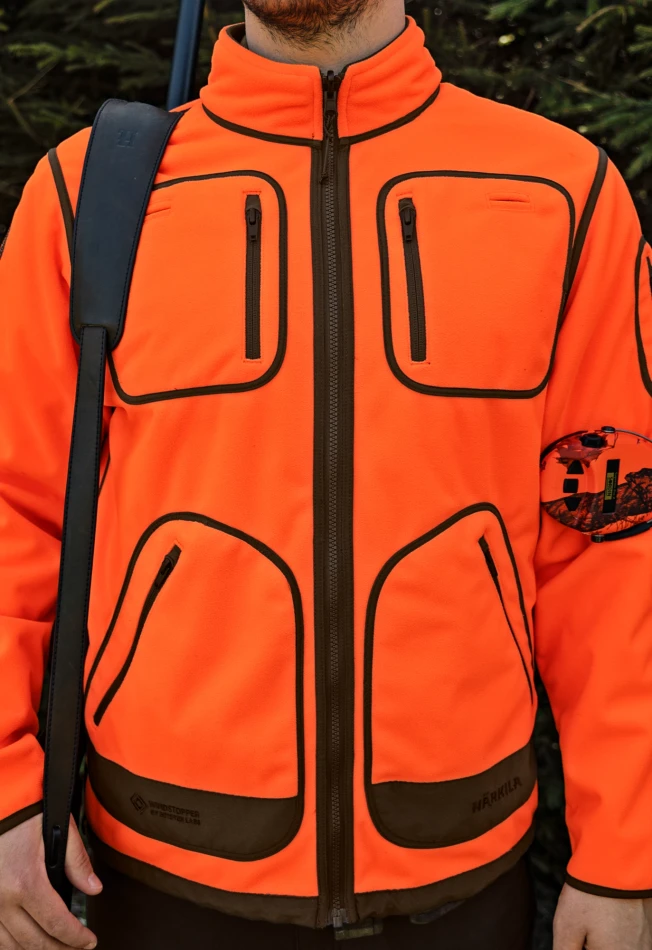 Kamko Blaze rev. Fleece Jacket, kolor: Orange blaze / Willow green
