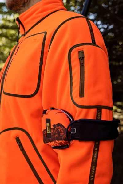 Kamko Blaze rev. Fleece Jacket, kolor: Orange blaze / Willow green