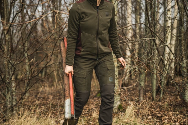 Harkila Scandinavian Trousers Woman, kolor: Willow Green/Deep Brown