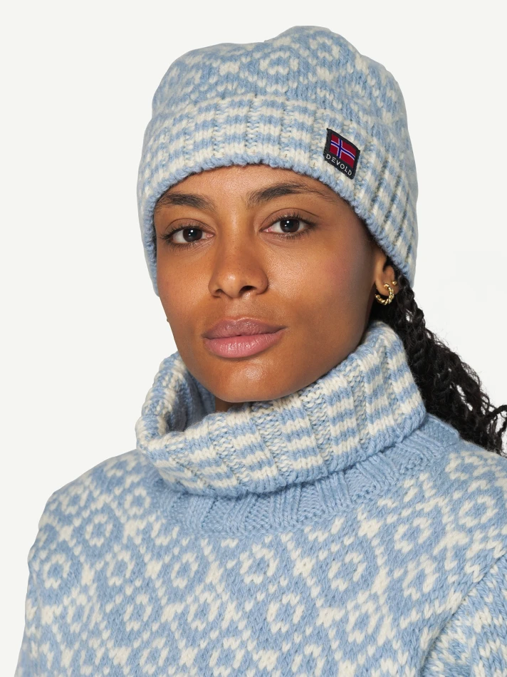 Svalbard Wool Beanie, kolor: 233C - Dawn / Offwhite