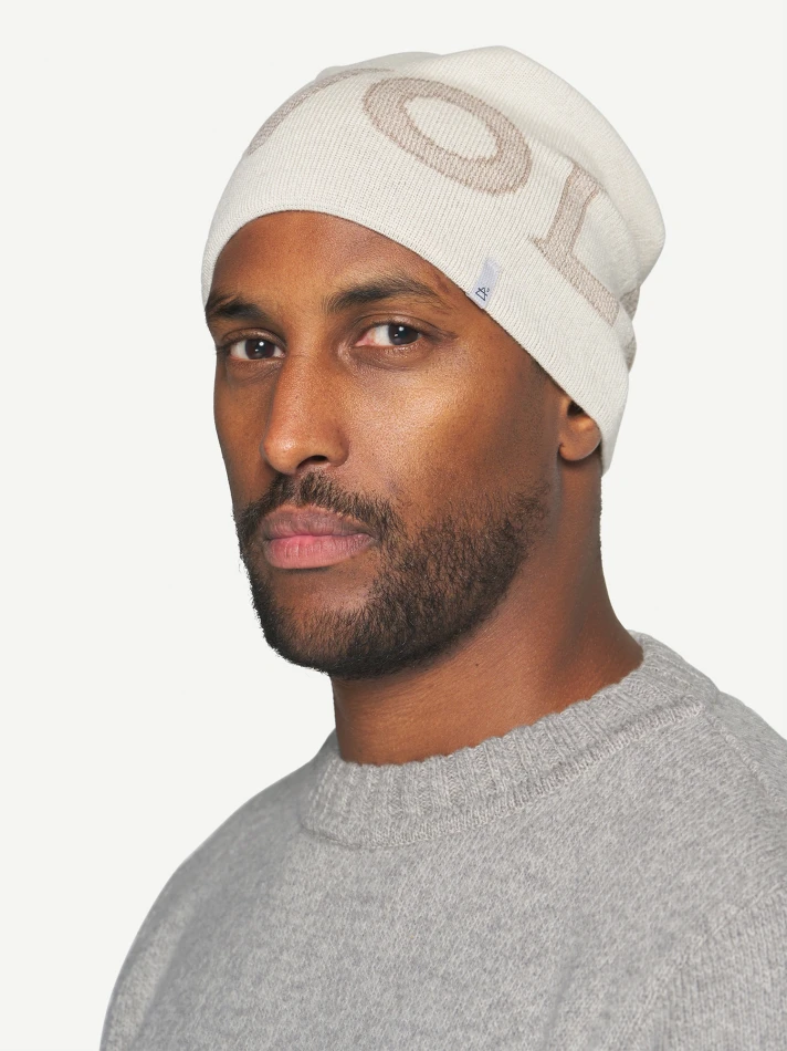 Everyday Logo Wool Beanie, kolor: 000A -Offwhite