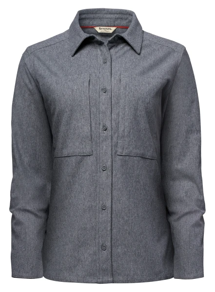 Wms Guide Knit LS Shirt, kolor: 083 - Steel Heather