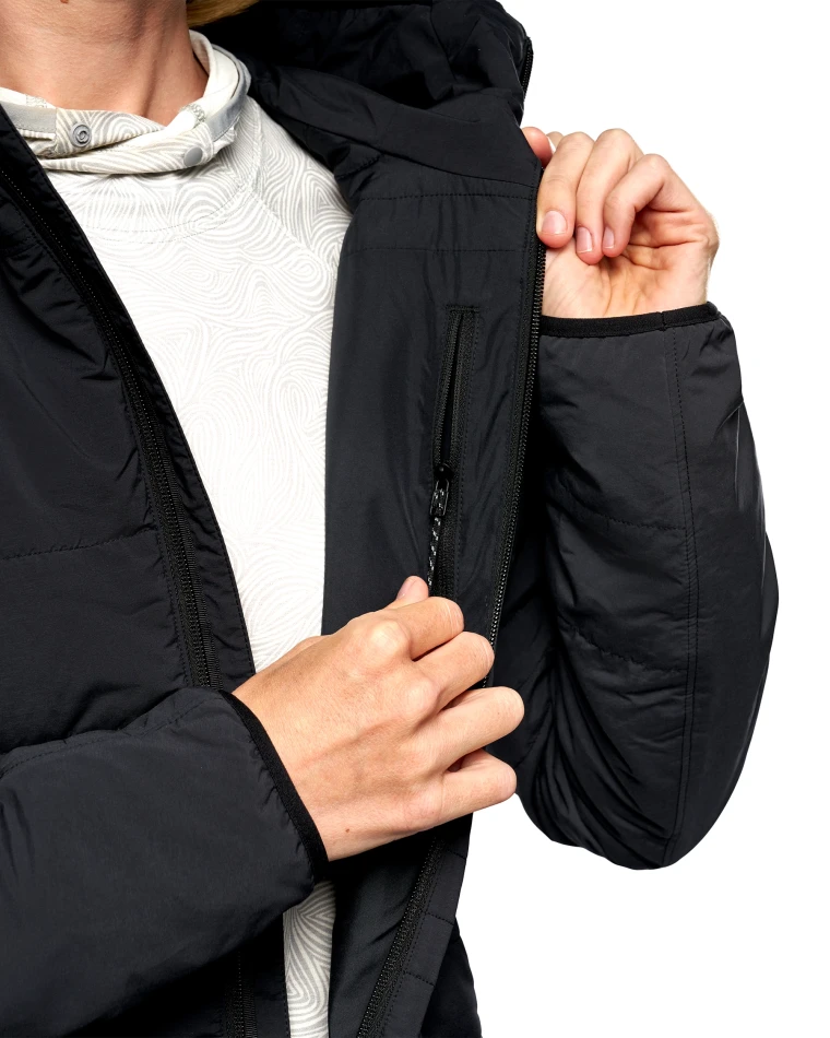 Wms Fall Run Hooded Jacket W, kolor: 001 - Black