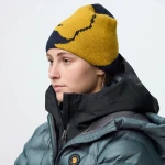 Bergtagen Jacquard Beanie | 555-161 Dark Navy-Mustard Yellow