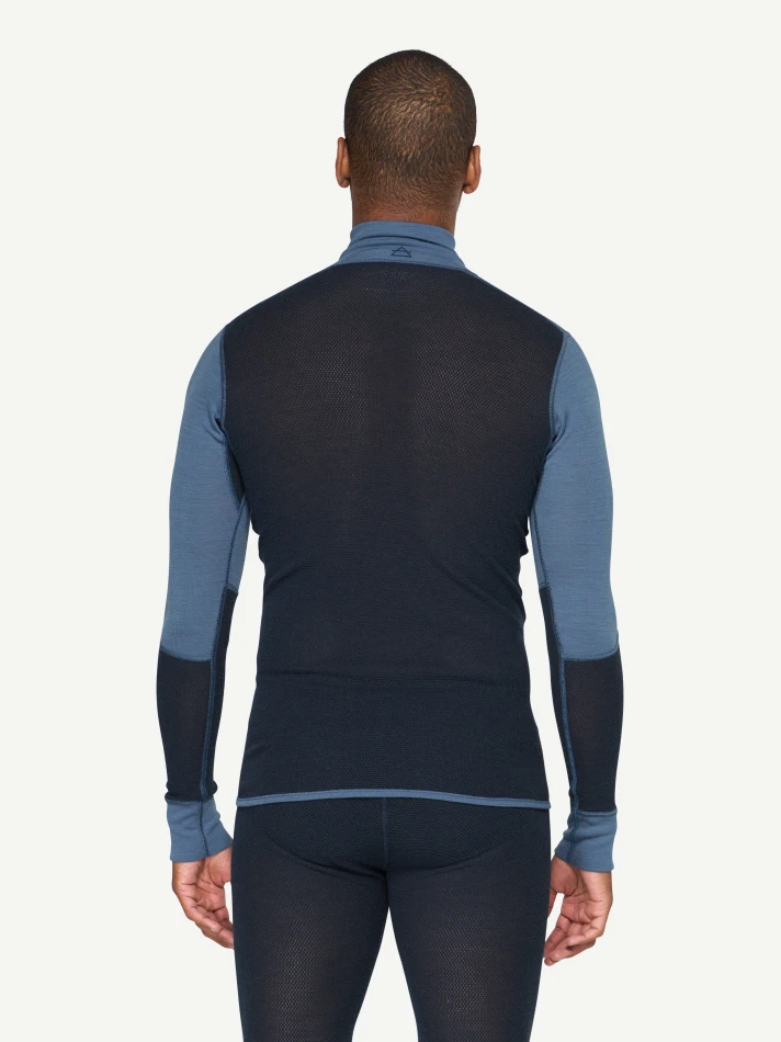 Devold Wool Mesh 190 Zip Neck Man - 445B Berry/Ink